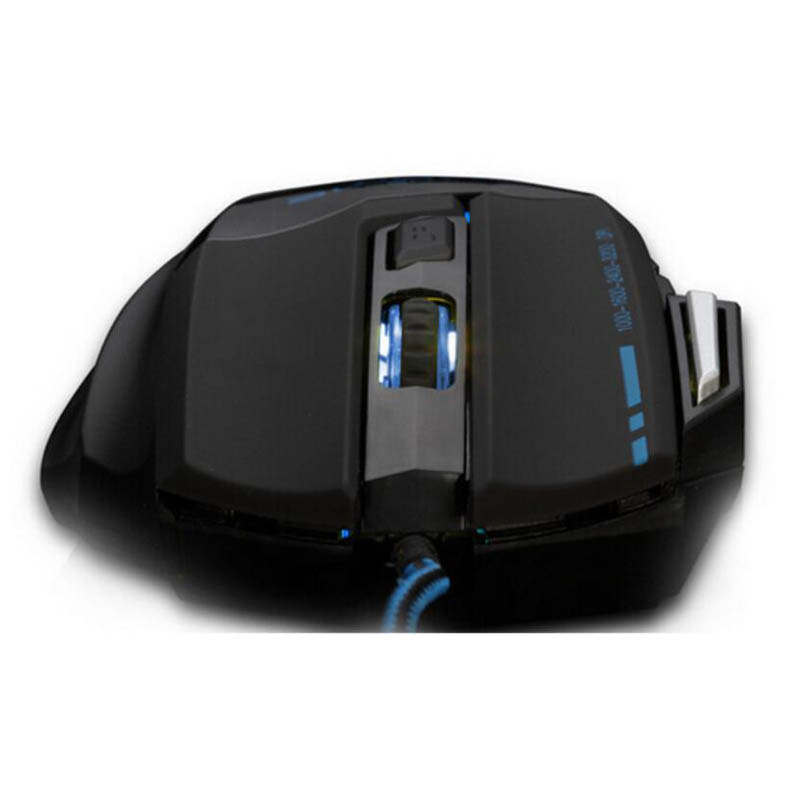 Secluded bat USB wired optical gaming mouse with breathing light the fire button 3200/5500DPI Rainbow for cafe LOL CF